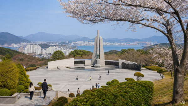 마산 3·15 민주주의 역사길: 국립묘지에서 민주주의전당까지 AI 생성 대표 이미지